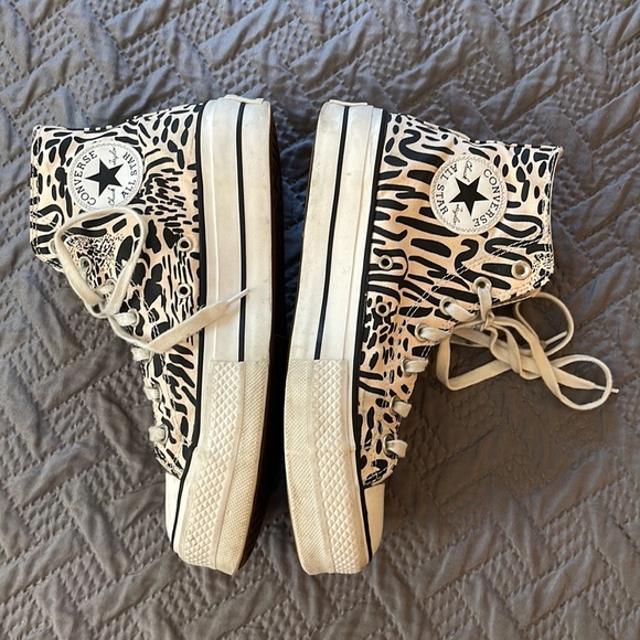 ANIMAL PRINT PLATFORM CHUCK TAYLOR ALL STAR CONVERSE - Picture 6 of 6